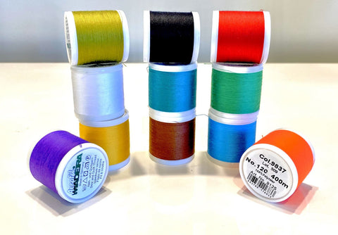 Durable Madeira Aerofil 400m core spun polyester thread perfect for sewing and overlocking