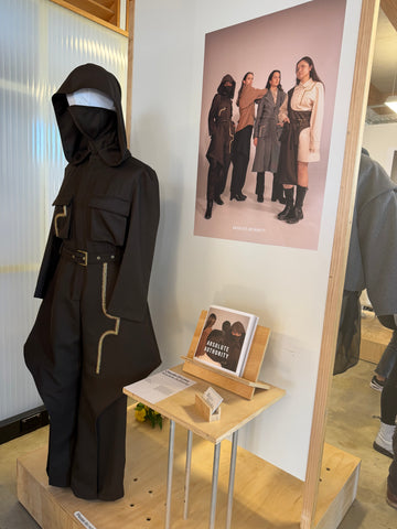 Emerging New Zealand designer’s collection featuring advanced sewing techniques.