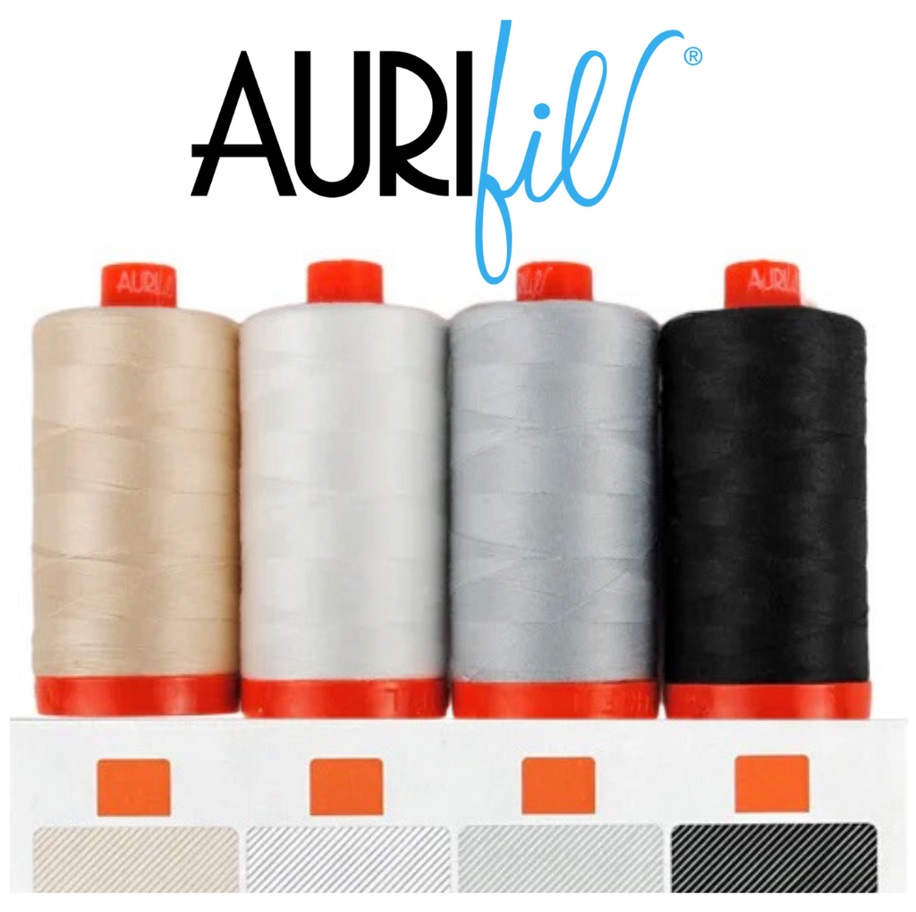 Aurifil 50 100% Cotton Thread - 1300m Cones - Popular Colours